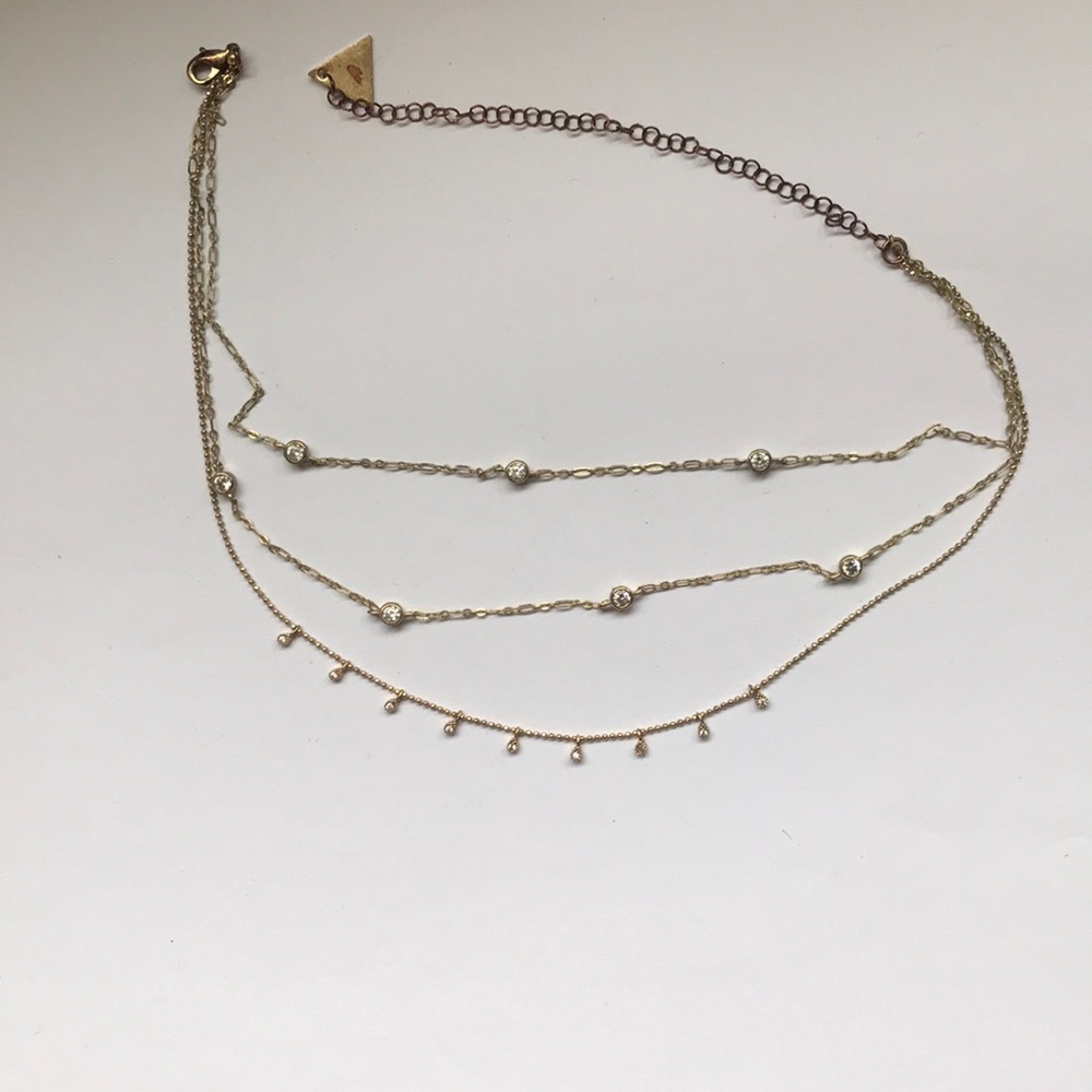 Gold Anthropologie choker